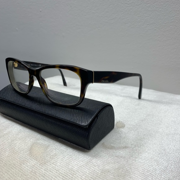Prada Women's Tortoiseshell Optical Glasses - Black & Brown - Picture 3 of 8